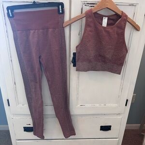 Fabletics Ombre Seamless Sports Bra set